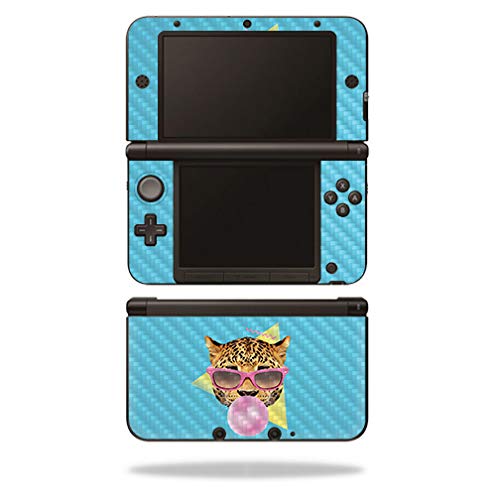 MightySkins Carbon Fiber Skin for Nintendo 3DS XL Original (2012-2014) - Bubble Gum Cheetah | Protective  Durable Textured Carbon Fiber Finish | Easy to Apply | Made in The USA