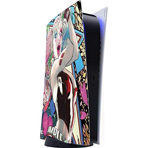 Skinit Decal Gaming Skin Compatible with PS5 Digital Edition Console - Officially Licensed DC Comics Harley Quinn Action Pose Design