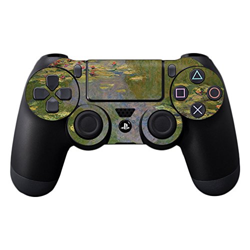 MightySkins Skin Compatible with Sony PS4 Controller - Water Lilies | Protective, Durable, and Unique Vinyl Decal wrap Cover | E
