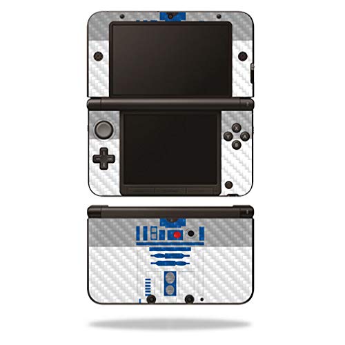 MightySkins Carbon Fiber Skin for Nintendo New 3DS XL (2015) - Cyber Bot | Protective  Durable Textured Carbon Fiber Finish | Easy to Apply  Remove  and Change Styles | Made in The USA