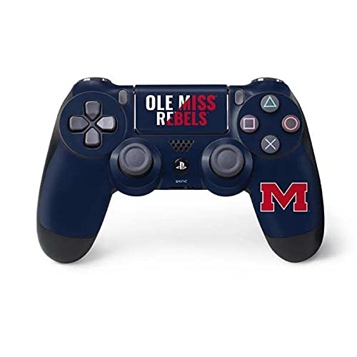 Skinit Decal Gaming Skin Compatible with PS4 Controller - Officially Licensed University of Mississippi Ole Miss Rebels Design