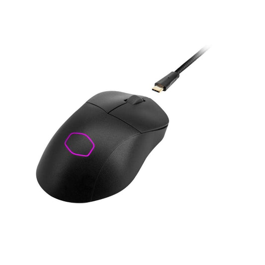 Cooler Master MM731 Wireless Gaming Mouse Black  Adjustable 19 000 DPI  Palm|Claw Grip  2.4GHz|Bluetooth  PixArt Optical Sensor  Ultraweave Cable  PTFE Feet  RGB Lighting (MM-731-KKOH1)