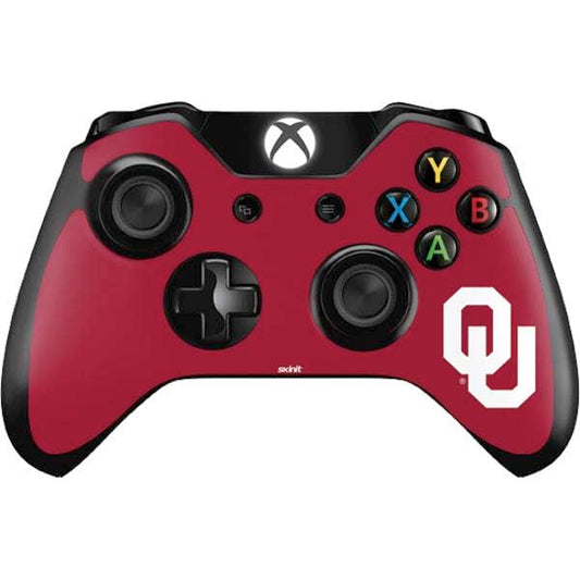 Skinit Decal Gaming Skin Compatible with Xbox One Controller - Officially Licensed University of Oklahoma Sooners Cracked Design