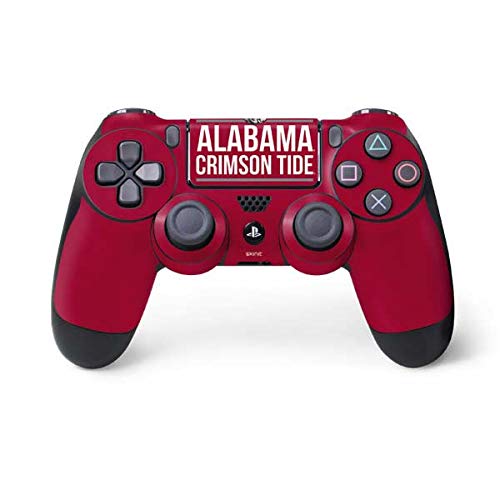 Skinit Decal Gaming Skin Compatible with PS4 Controller - Officially Licensed University of Alabama Crimson Tide Design