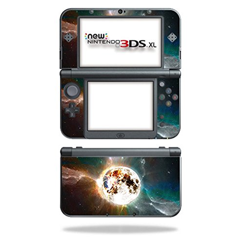 MIGHTY SKINS Nintendo New 3DS XL Skin - Moon Explosion, Durable Vinyl Decal Wrap, Easy to Apply, Model NI3DSXL2
