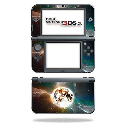 MIGHTY SKINS Nintendo New 3DS XL Skin - Moon Explosion, Durable Vinyl Decal Wrap, Easy to Apply, Model NI3DSXL2
