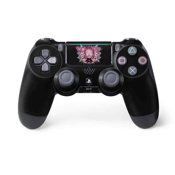 Skinit Decal Gaming Skin Compatible with PS4 Pro/Slim Controller - Officially Licensed Adult Swim Rick and Morty Split Head Rick Design