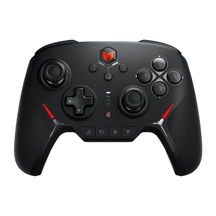 Black Shark Wired PC Gaming Controller - BIGBIG WON Blitz, 6-Axis Gyro, Custom Buttons, RGB Light, Compatible with Switch/PS4 - Black