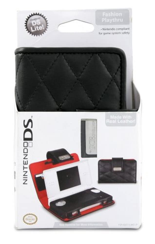 PowerA Nintendo DS Lite Quilted Play-thru Case - Black, Model 075069-01