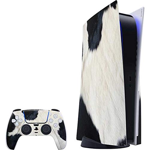 Skinit Decal Gaming Skin Compatible with PS5 Bundle - Cow Design