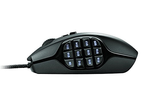 Logitech G600 MMO USB Laser Gaming Mouse - Black - Model 910-003879