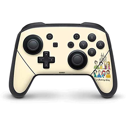 Skinit Decal Gaming Skin Compatible with Nintendo Switch Pro Controller - Officially Licensed Disney Princess Its A Princess Thing Art Design