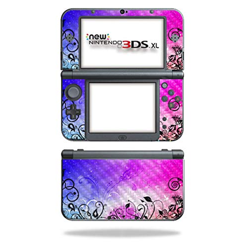 MightySkins Carbon Fiber Skin for Nintendo New 3DS XL (2015) - Rise and Shine | Protective  Durable Textured Carbon Fiber Finish | Easy to Apply  Remove  and Change Styles | Made in The USA