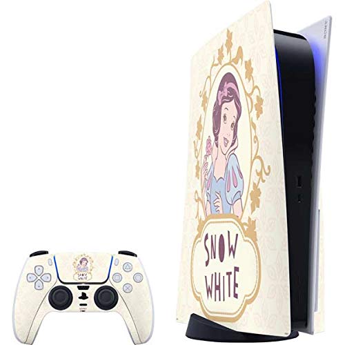 Skinit Decal Gaming Skin Compatible with PS5 Bundle - Officially Licensed Disney Snow White Classic Art Design