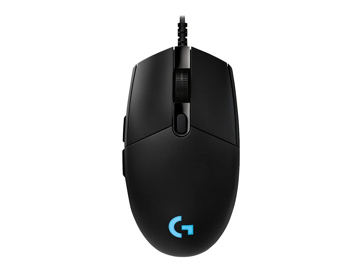 Logitech G PRO Wired Gaming Mouse, Hero 16K Sensor, 16000 DPI, RGB, Ultra Lightweight, 6 Programmable Buttons, On-Board Memory,