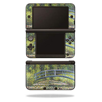 MIGHTY SKINS Nintendo 3DS XL Skin - White Water Lilies, Durable Vinyl Decal, Easy Apply/Remove, Model NI3DSXL-White Water Lilies