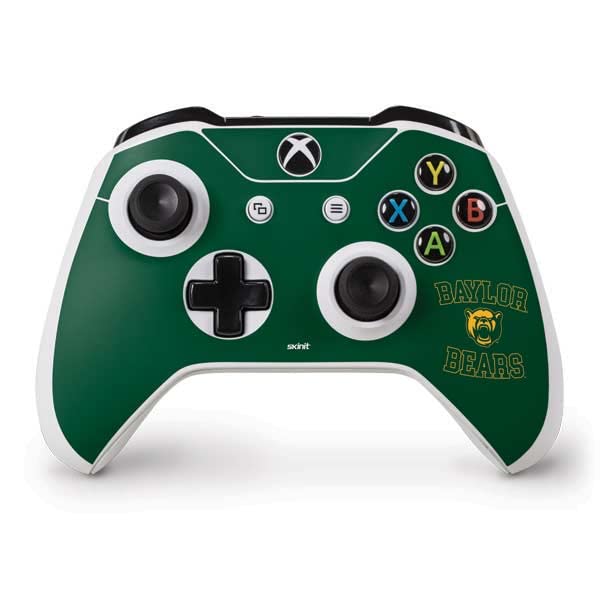 Skinit Decal Gaming Skin Compatible with Xbox One S Controller - Officially Licensed College Baylor University Bears Mascot Design