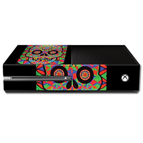 MightySkins Skin Compatible with Microsoft Xbox One - Geo Sugar Skull | Protective, Durable, and Unique Vinyl Decal wrap Cover |