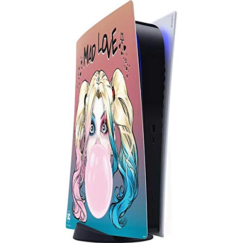Skinit Decal Gaming Skin Compatible with PS5 Digital Edition Console - Officially Licensed DC Comics Harley Quinn Mad Love Design