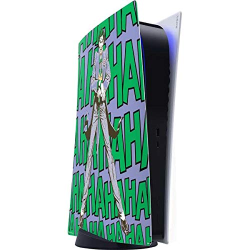 Skinit Decal Gaming Skin Compatible with PS5 Digital Edition Console - Officially Licensed DC Comics The Joker Vintage Pose Pattern Design