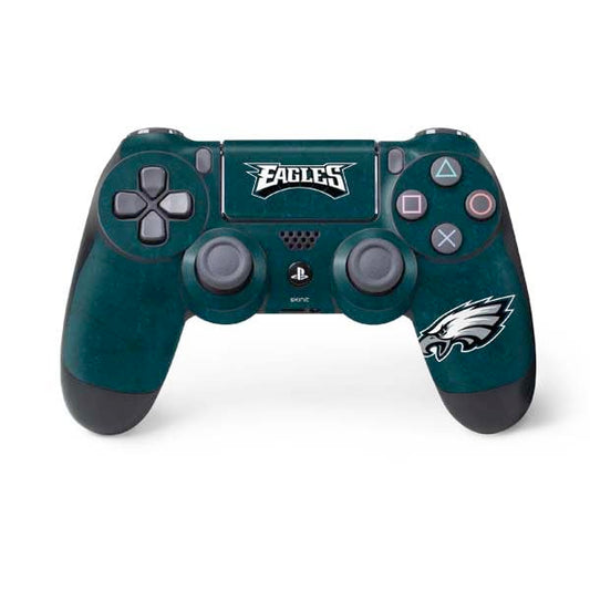 Skinit Decal Gaming Skin Compatible with PS4 Controller - Officially Licensed NFL Philadelphia Eagles Distressed Design