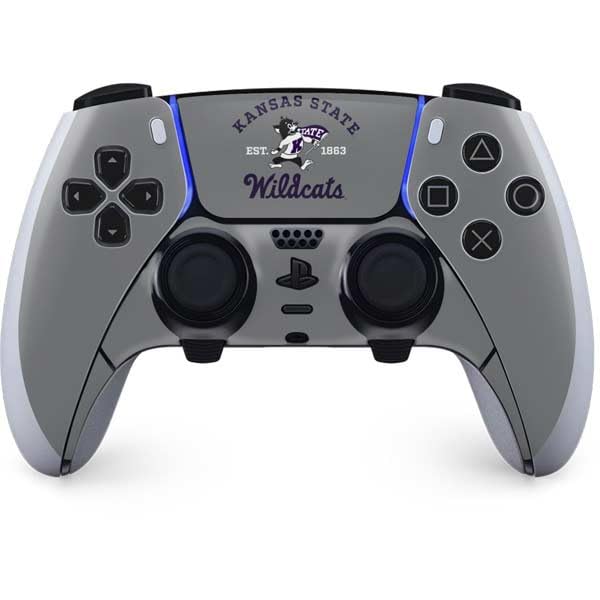 Skinit Decal Gaming Skin Compatible with PS5 DualSense Edge Pro Controller - Officially Licensed Kansas State University Wildcats Est 1863 Design