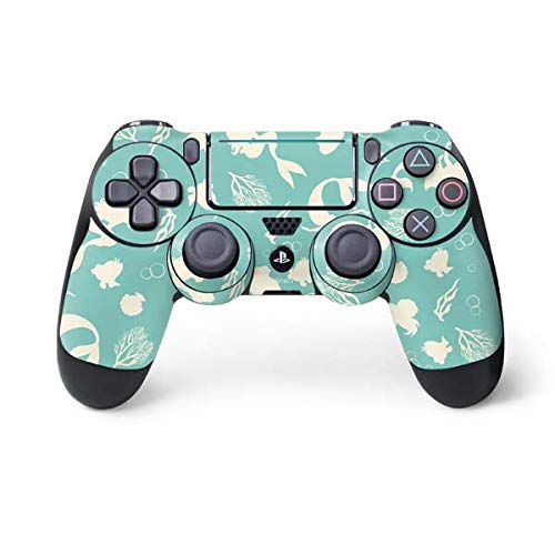 Skinit Decal Gaming Skin Compatible with PS4 Pro/Slim Controller - Officially Licensed Disney The Little Mermaid Character Silhouette Pattern Design