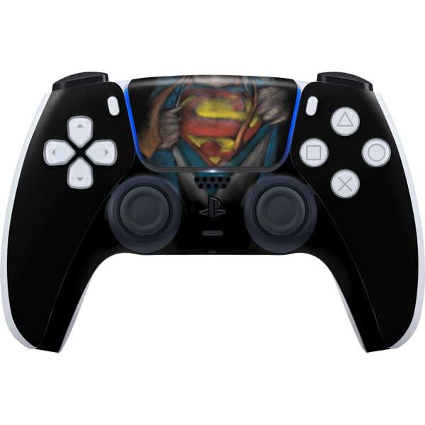 Skinit Decal Gaming Skin Compatible with PS5 Controller - Officially Licensed DC Comics Superman Pastel Art Design