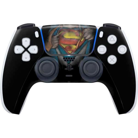 Skinit Decal Gaming Skin Compatible with PS5 Controller - Officially Licensed DC Comics Superman Pastel Art Design
