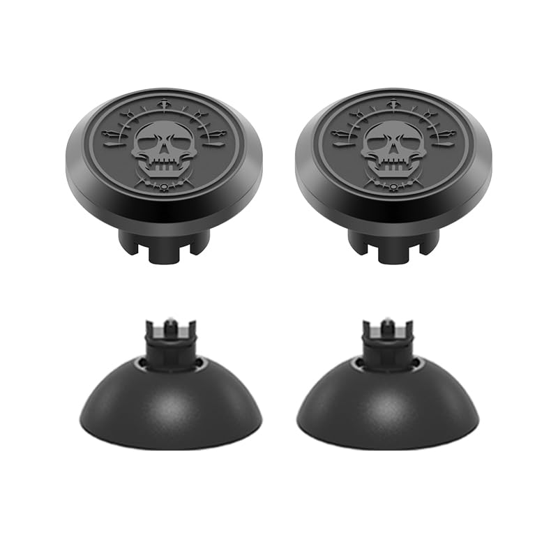 KD.FLY Metal Thumbsticks for PS5 Controller Joystick Replacement  Thumb Sticks for PS4 Controller  Custom Thumb Grips for Switch Pro Controller  2 Joystick  2 Thumbstick Base  Sugar Skull