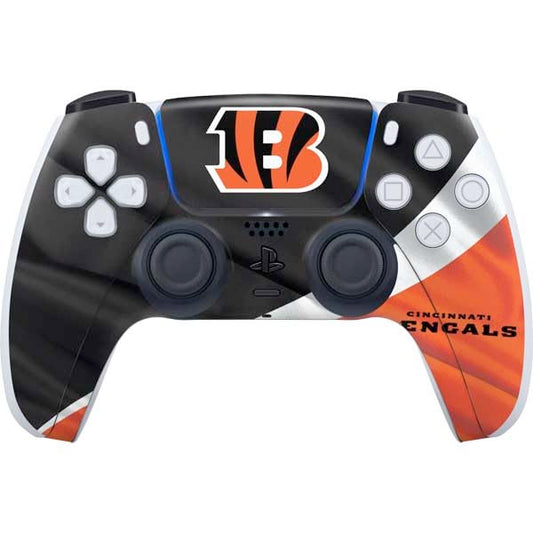 Skinit Decal Gaming Skin Compatible with PS5 Controller - Officially Licensed NFL Cincinnati Bengals Design