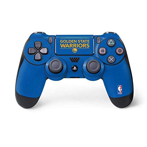 Skinit Decal Gaming Skin Compatible with PS4 Pro/Slim Controller - Officially Licensed NBA Golden State Warriors Standard - Blue Design