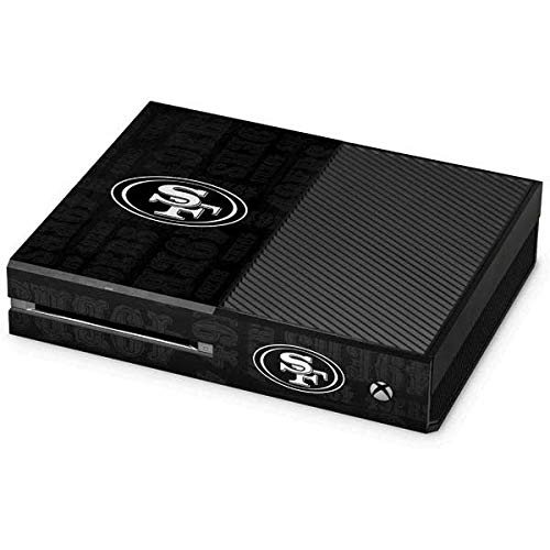 Skinit Decal Gaming Skin Compatible with Xbox One Console - Officially Licensed NFL San Franciso 49ers Black & White Design