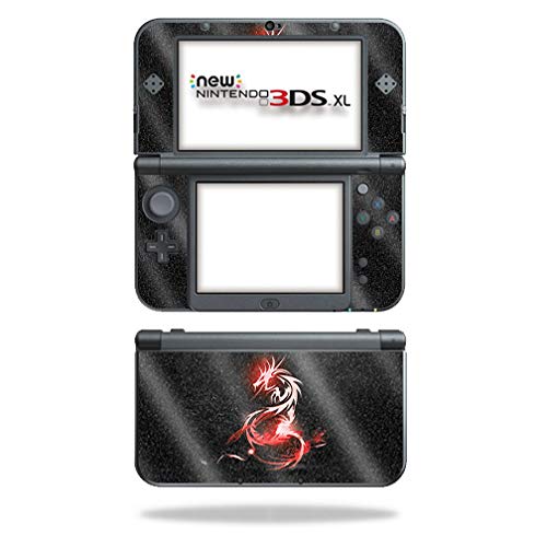 MightySkins Glossy Glitter Skin for Nintendo New 3DS XL (2015) - Tribal Dragon | Protective  Durable High-Gloss Glitter Finish | Easy to Apply  Remove  and Change Styles | Made in The USA