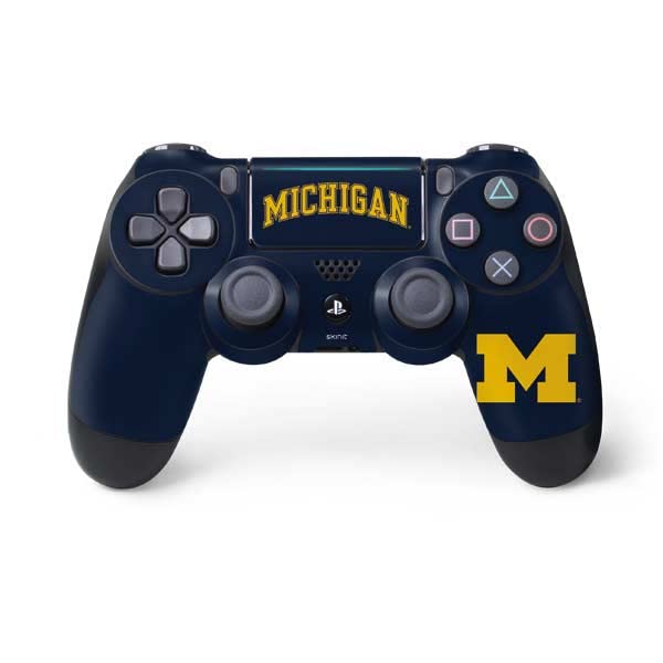 Skinit Decal Gaming Skin Compatible with PS4 Pro/Slim Controller - Officially Licensed University of Michigan M Design