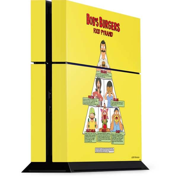 Skinit Decal Gaming Skin Compatible with PS4 Console - Officially Licensed Bobs Burgers Food Pyramid Design