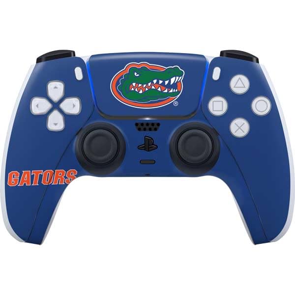 Skinit Decal Gaming Skin Compatible with PS5 Controller - Officially Licensed University of Florida Gators Mascot Blue Design