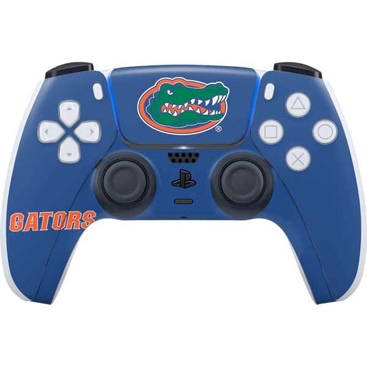 Skinit Decal Gaming Skin Compatible with PS5 Controller - Officially Licensed University of Florida Gators Mascot Blue Design