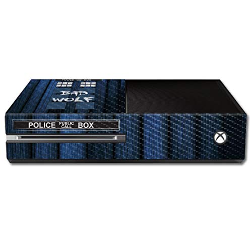 MightySkins Carbon Fiber Skin for Microsoft Xbox One - Time Lord Box | Protective  Durable Textured Carbon Fiber Finish | Easy to Apply  Remove  and Change Styles | Made in The USA