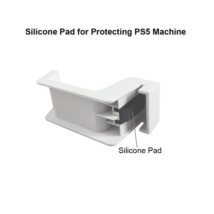 Bealuffe PS5 Headset Holder - White Gaming Headphone Hanger for PlayStation 5