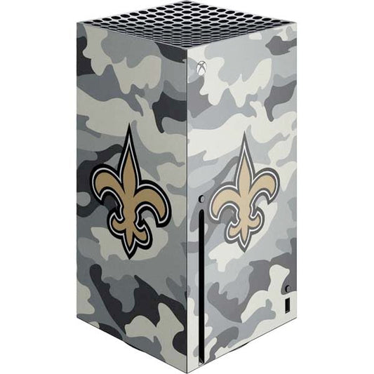 Skinit Decal Gaming Skin Compatible with Xbox Series X Console - Officially Licensed NFL New Orleans Saints Camo Design