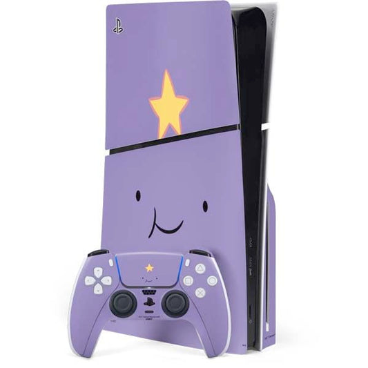 Skinit Decal Gaming Skin Compatible with PS5 Slim Disk Bundle - Officially Licensed Adult Swim Adventure Time Lumpy Space Princess Design