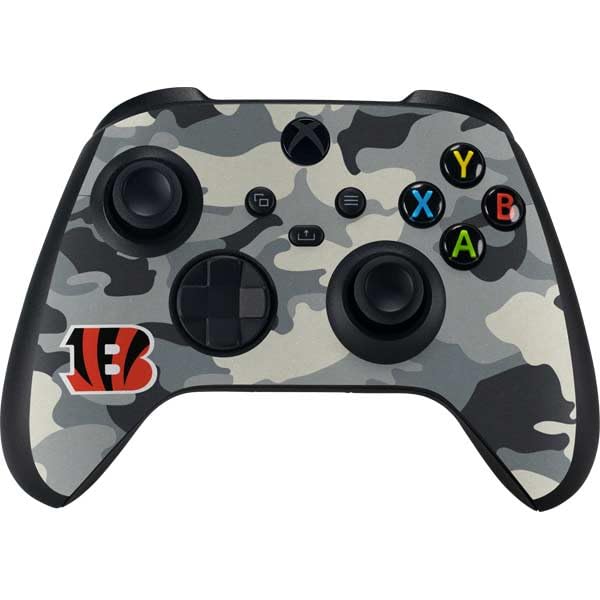 Skinit Decal Gaming Skin Compatible with Xbox Series X Controller - Officially Licensed NFL Cincinnati Bengals Camo Design