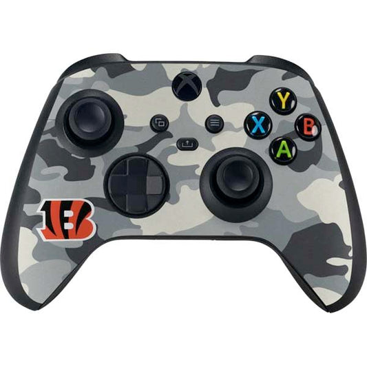 Skinit Decal Gaming Skin Compatible with Xbox Series X Controller - Officially Licensed NFL Cincinnati Bengals Camo Design