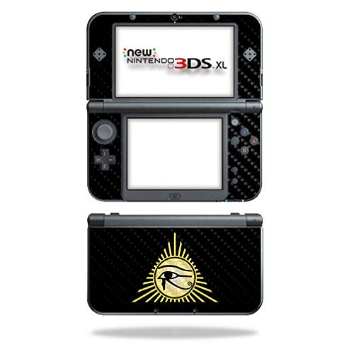 MightySkins Carbon Fiber Skin for Nintendo New 3DS XL (2015) - Eye of Horus | Protective  Durable Textured Carbon Fiber Finish | Easy to Apply  Remove  and Change Styles | Made in The USA