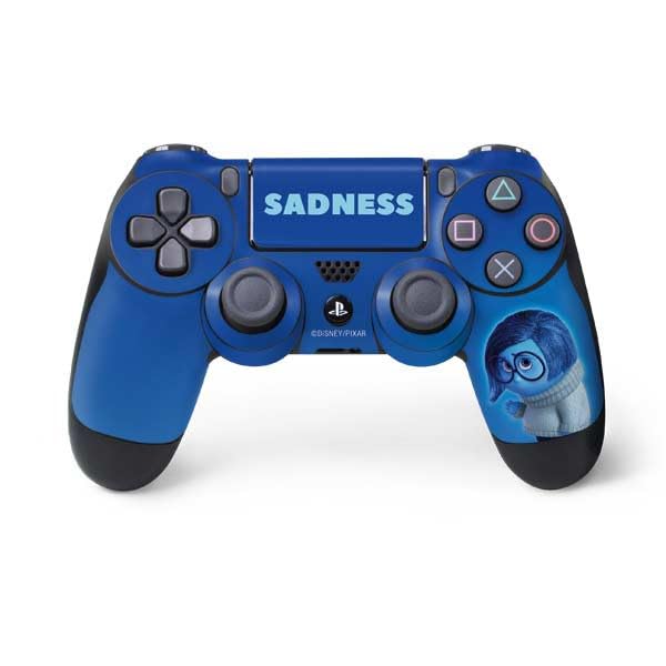 Skinit Decal Gaming Skin Compatible with PS4 Controller - Officially Licensed Disney Inside Out Sadness Portrait Design