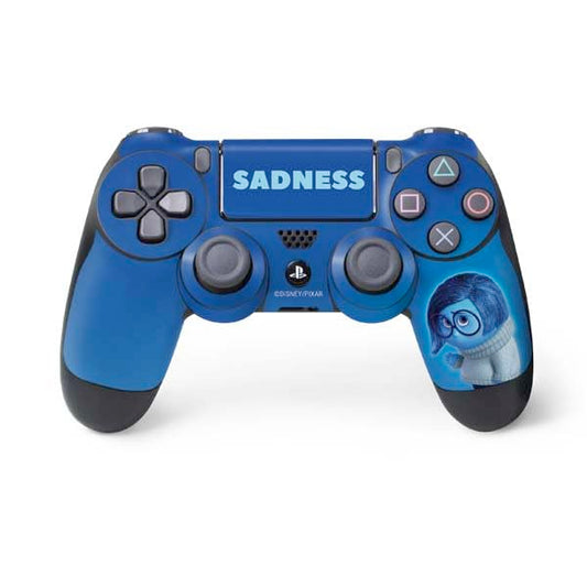 Skinit Decal Gaming Skin Compatible with PS4 Controller - Officially Licensed Disney Inside Out Sadness Portrait Design