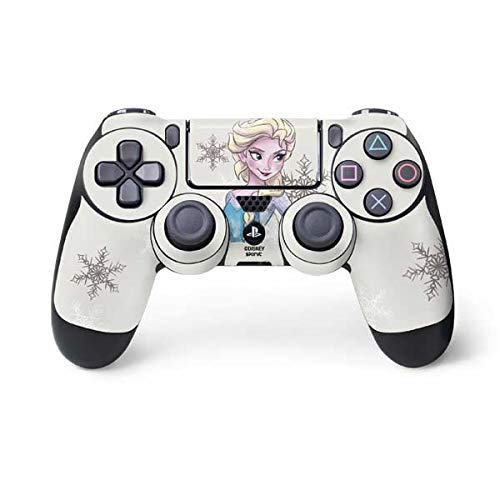 Skinit Decal Gaming Skin Compatible with PS4 Controller - Officially Licensed Disney Frozen Elsa Snowflakes Art Design