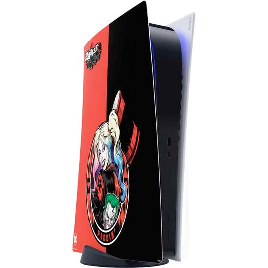 Skinit Decal Gaming Skin Compatible with PS5 Digital Edition Console - Officially Licensed DC Comics Harley Quinn Puddin Design
