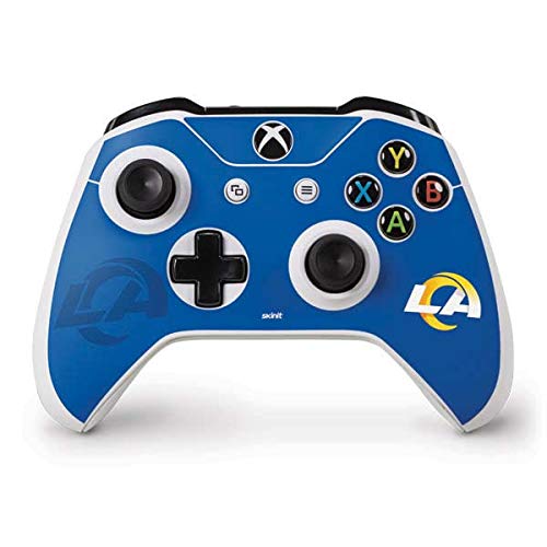 Skinit Decal Gaming Skin Compatible with Xbox One S Controller - Officially Licensed NFL Los Angeles Rams Double Vision Design